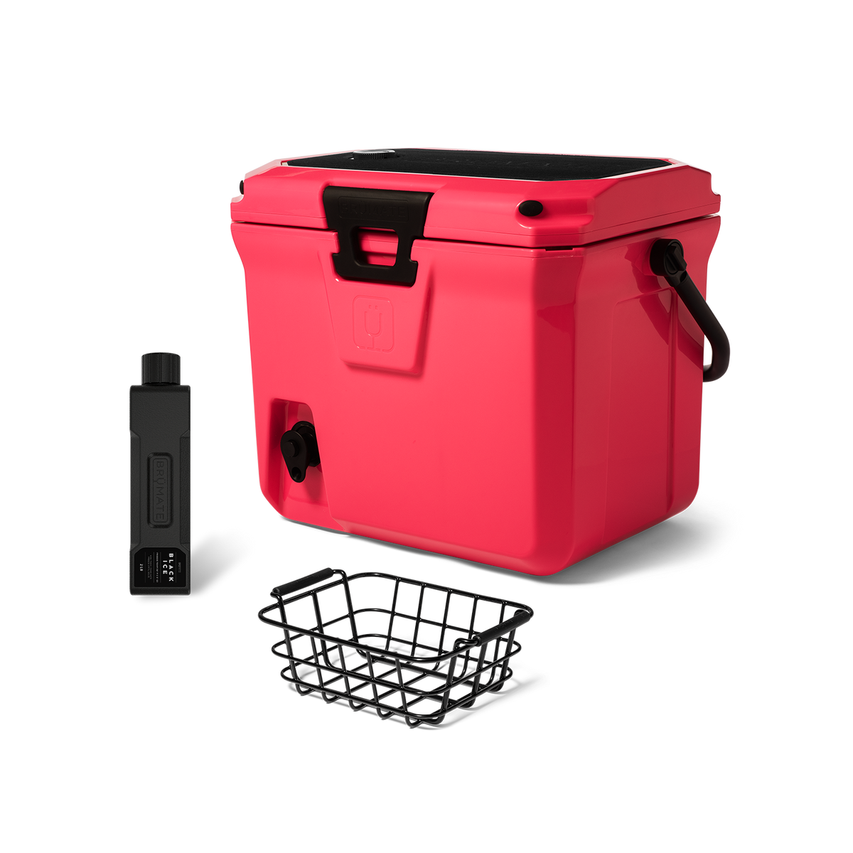 Brutank 20 quart grab go cooler bundle neon pink - US 42063