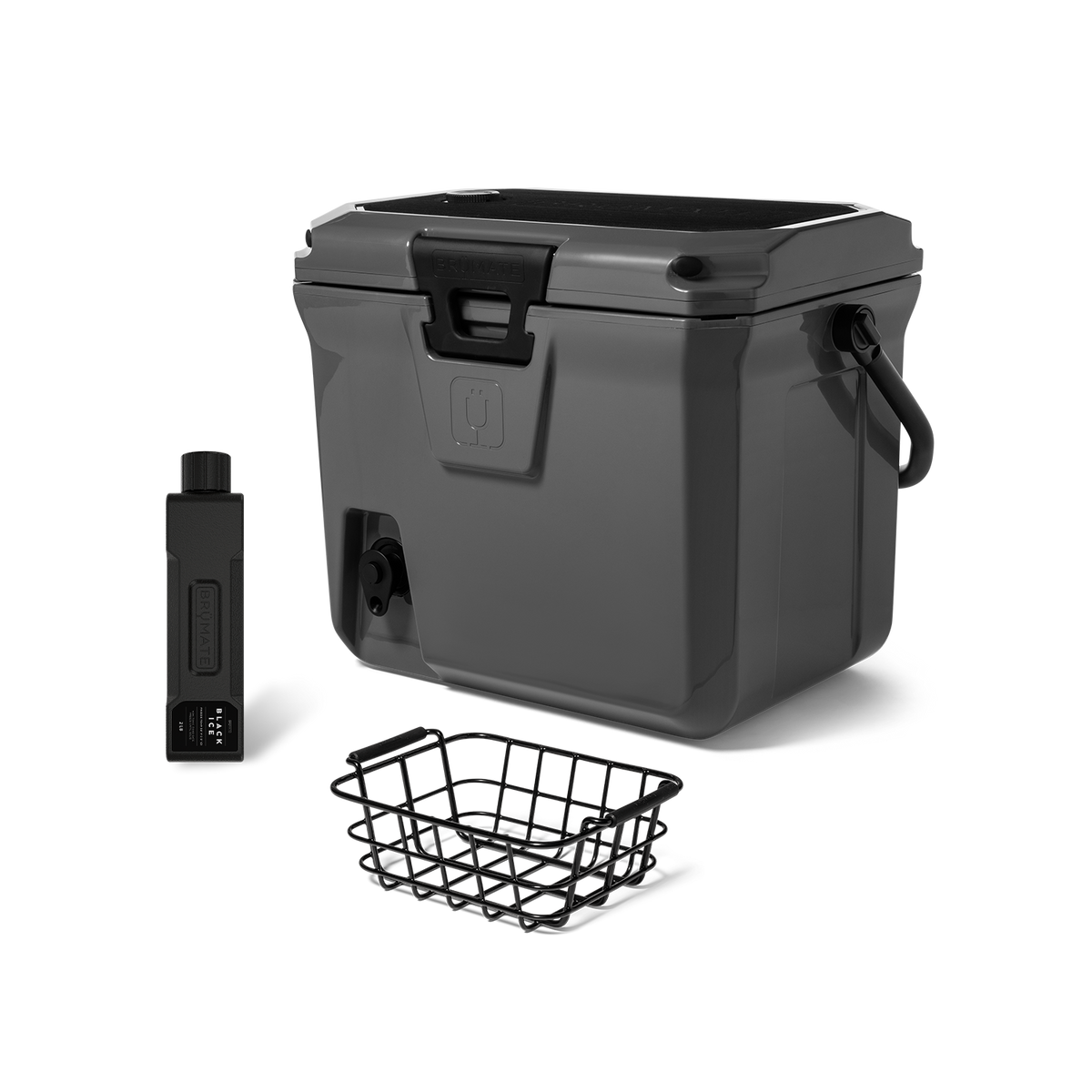 Brutank 20 quart grab go cooler bundle charcoal - US 50752