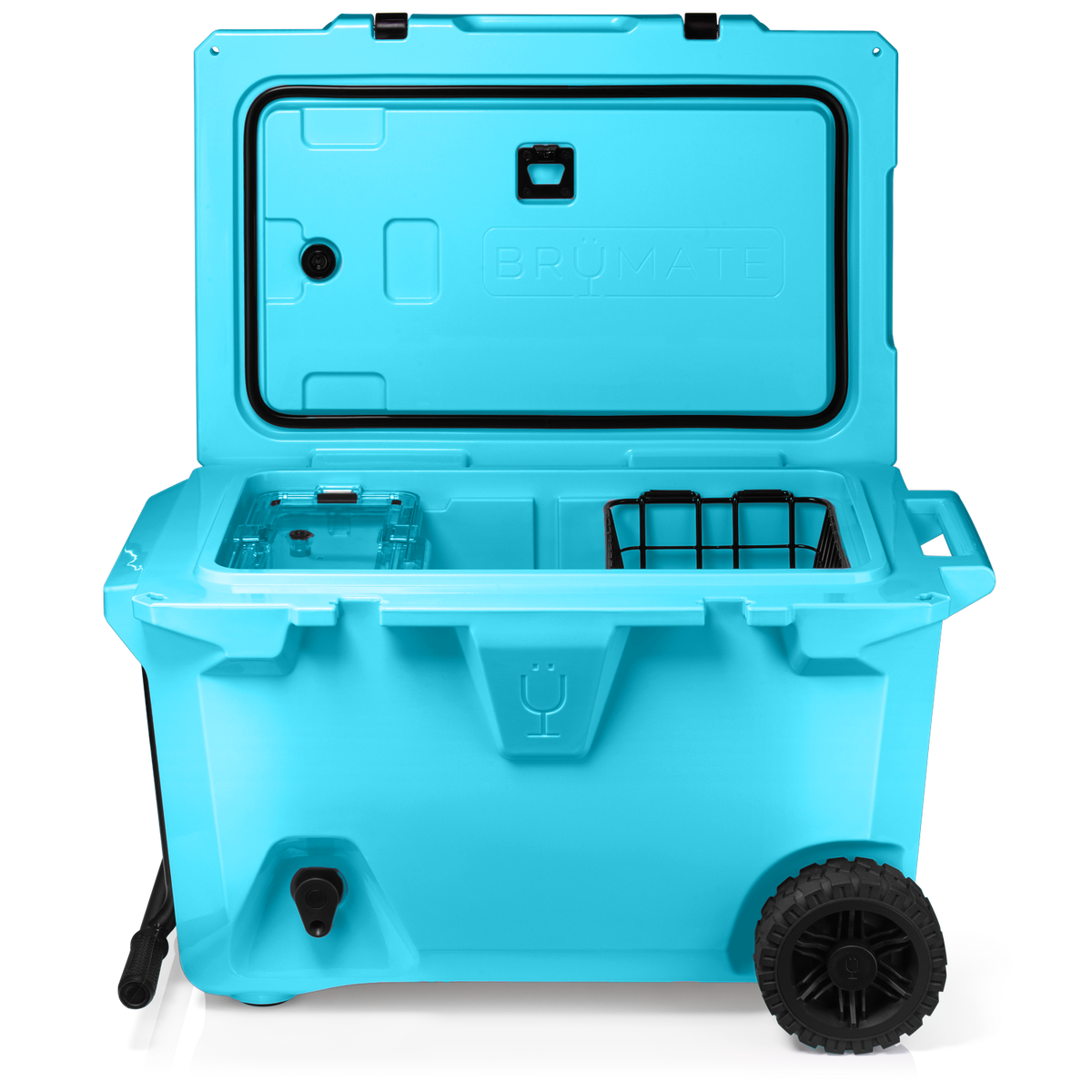 Brutank 55 quart rolling cooler electric blue - US 02032