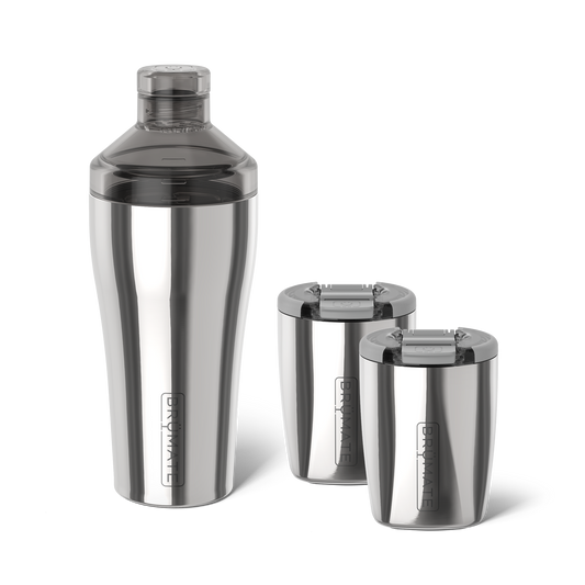 Cocktail shaker rocks bundle polished stainless 22 12oz - US 79761