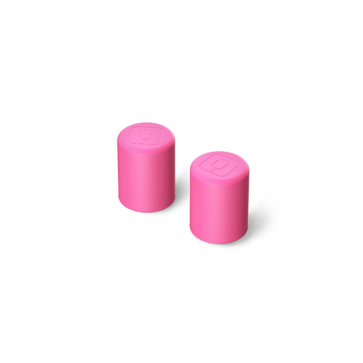 Magnetic straw cover neon pink - US 55009