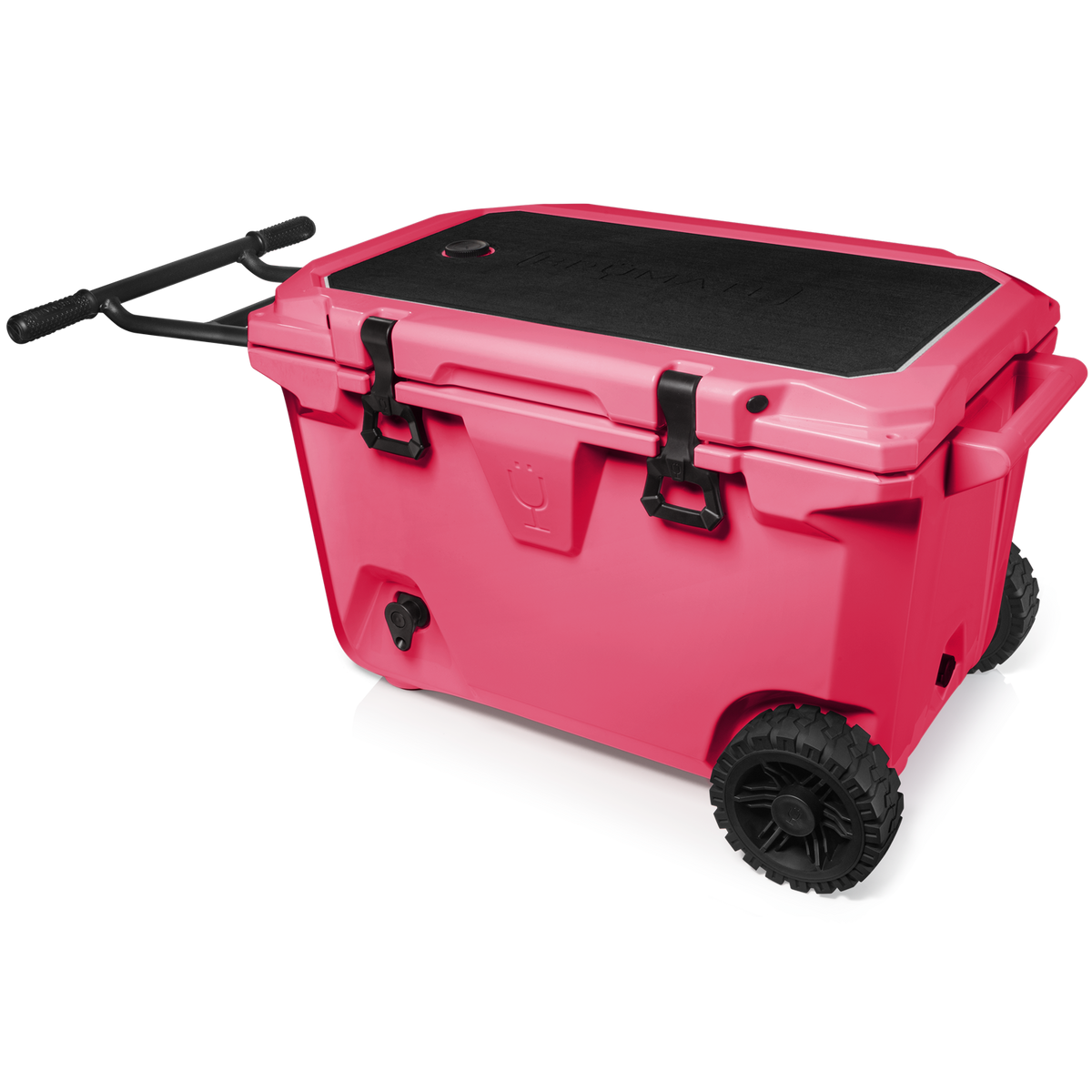Brutank 55 quart rolling cooler neon pink - US 71713
