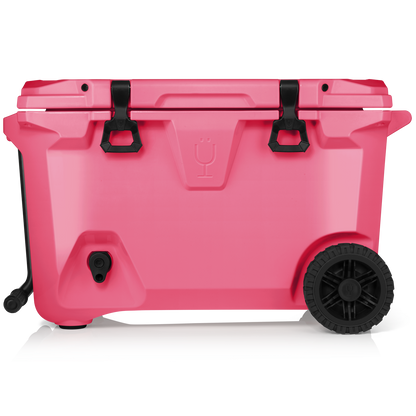 Brutank 55 quart rolling cooler neon pink - US 71713