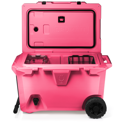 Brutank 55 quart rolling cooler neon pink - US 71713