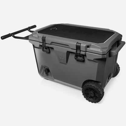 Brutank 55 quart rolling cooler charcoal - US 81643