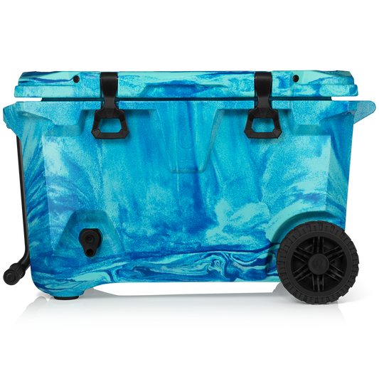 Brutank 55 quart rolling cooler ocean swirl - US 90116