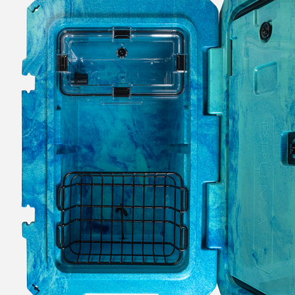 Brutank 55 quart rolling cooler ocean swirl - US 90116