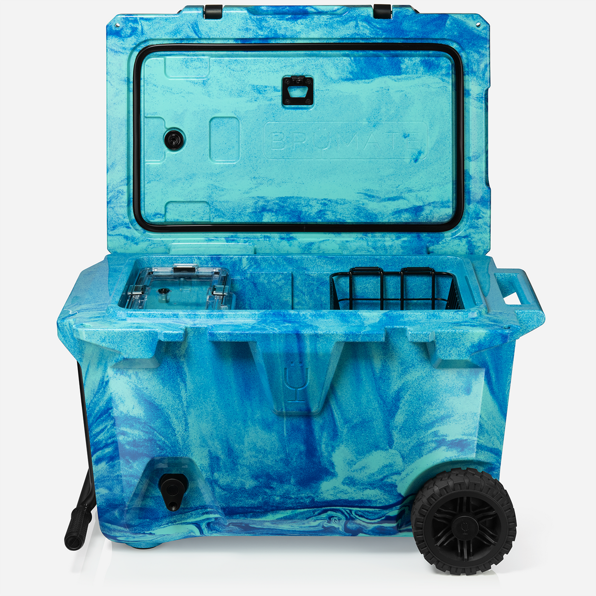 Brutank 55 quart rolling cooler ocean swirl - US 90116