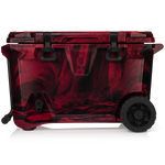 Brutank 55 quart rolling cooler red black swirl - US 67981