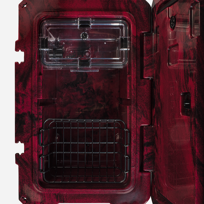 Brutank 55 quart rolling cooler red black swirl - US 67981