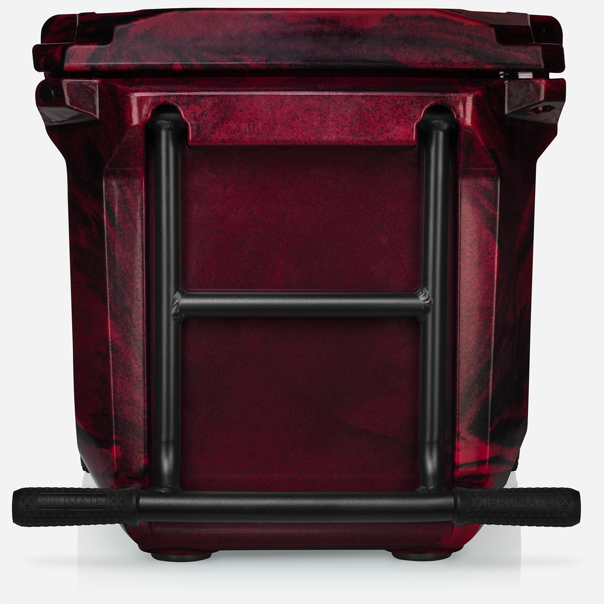 Brutank 55 quart rolling cooler red black swirl - US 67981