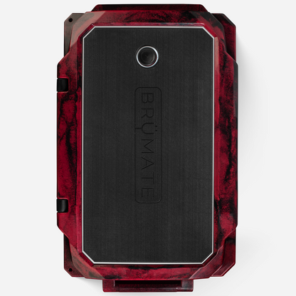 Brutank 55 quart rolling cooler red black swirl - US 67981