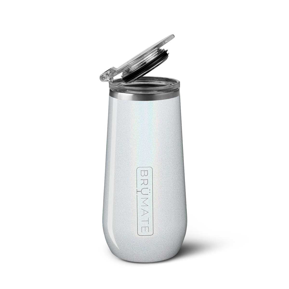 Brumate champagne flute glitter white - US 18975