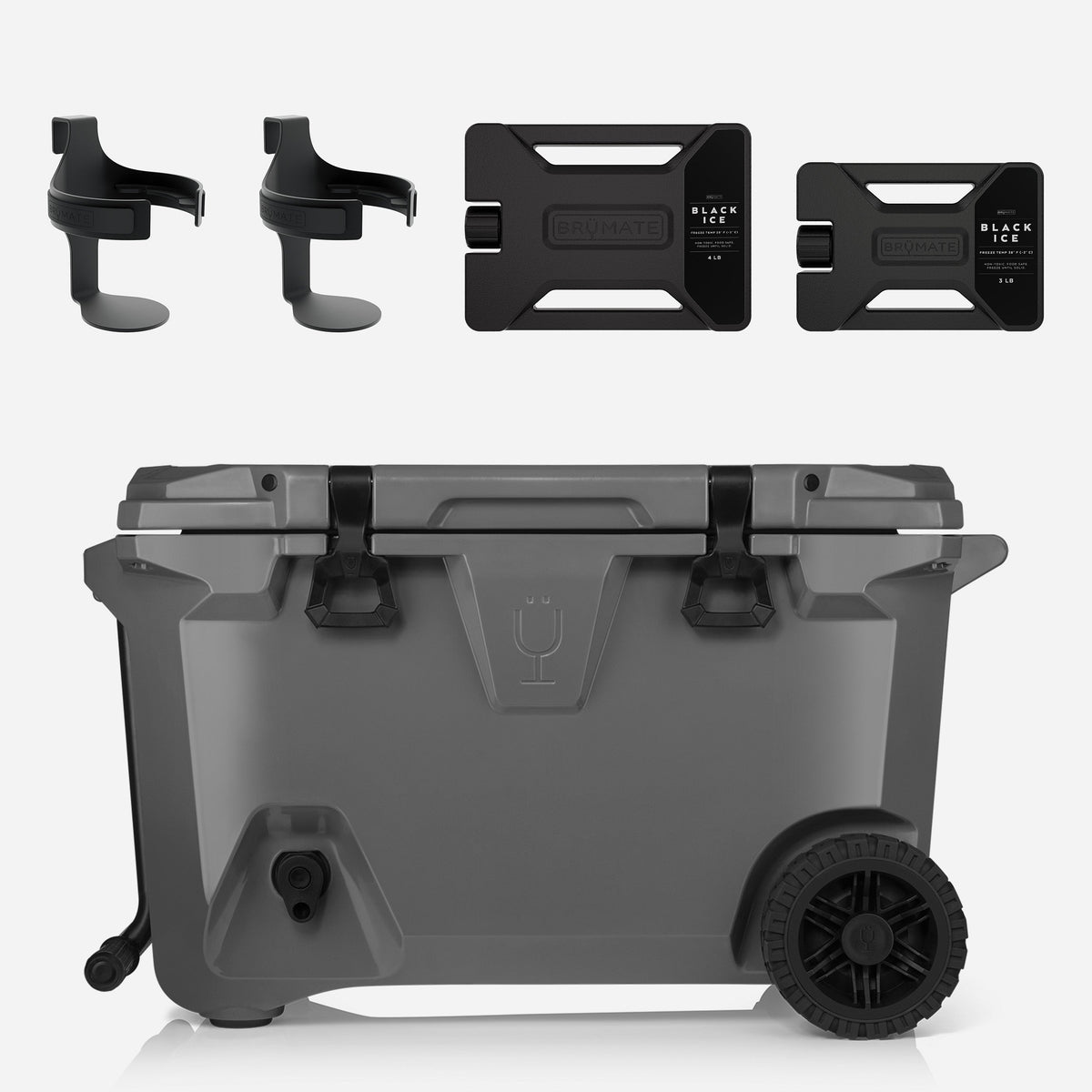 Brutank double drink holder bundle charcoal - US 45546