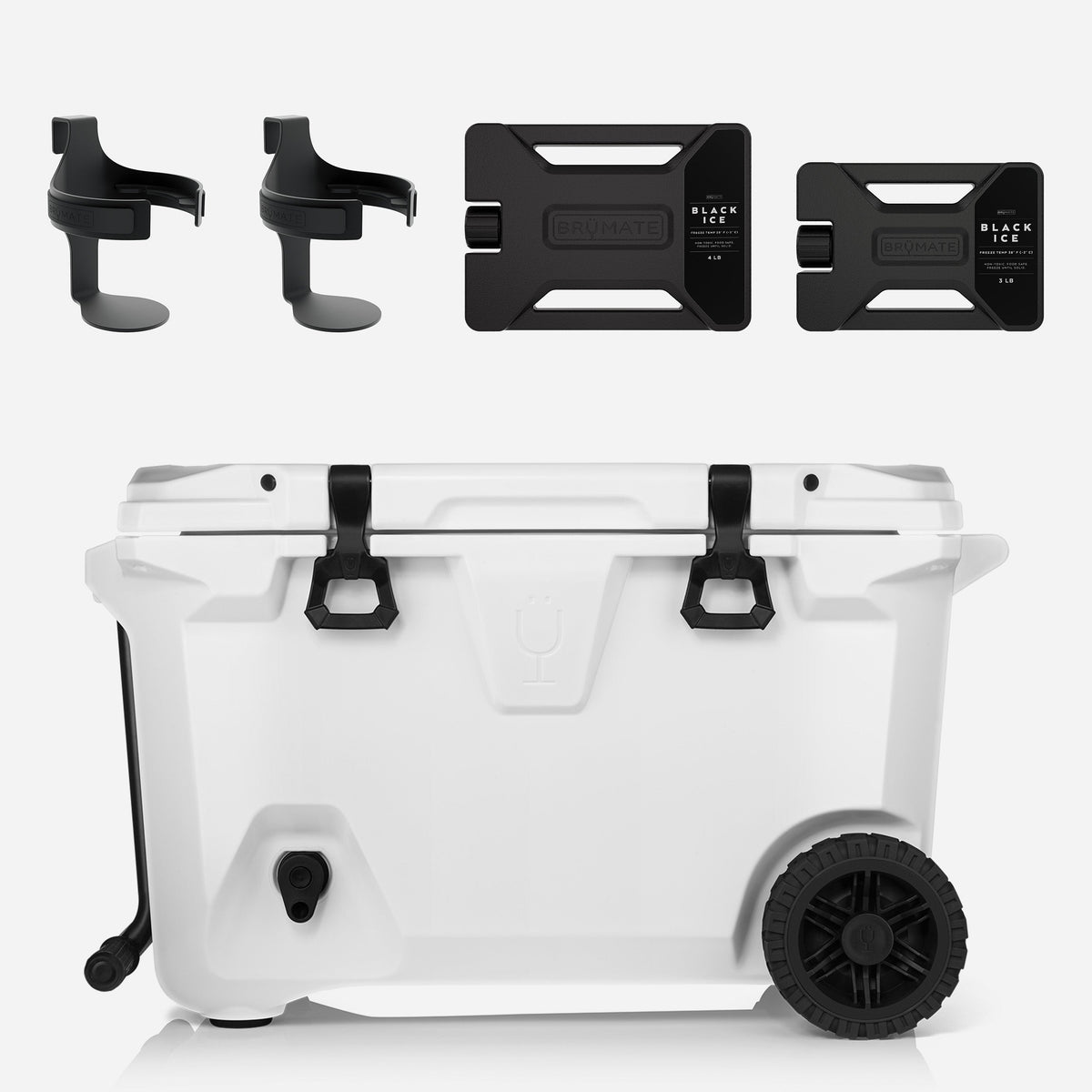 Brutank double drink holder bundle ice white - US 04610