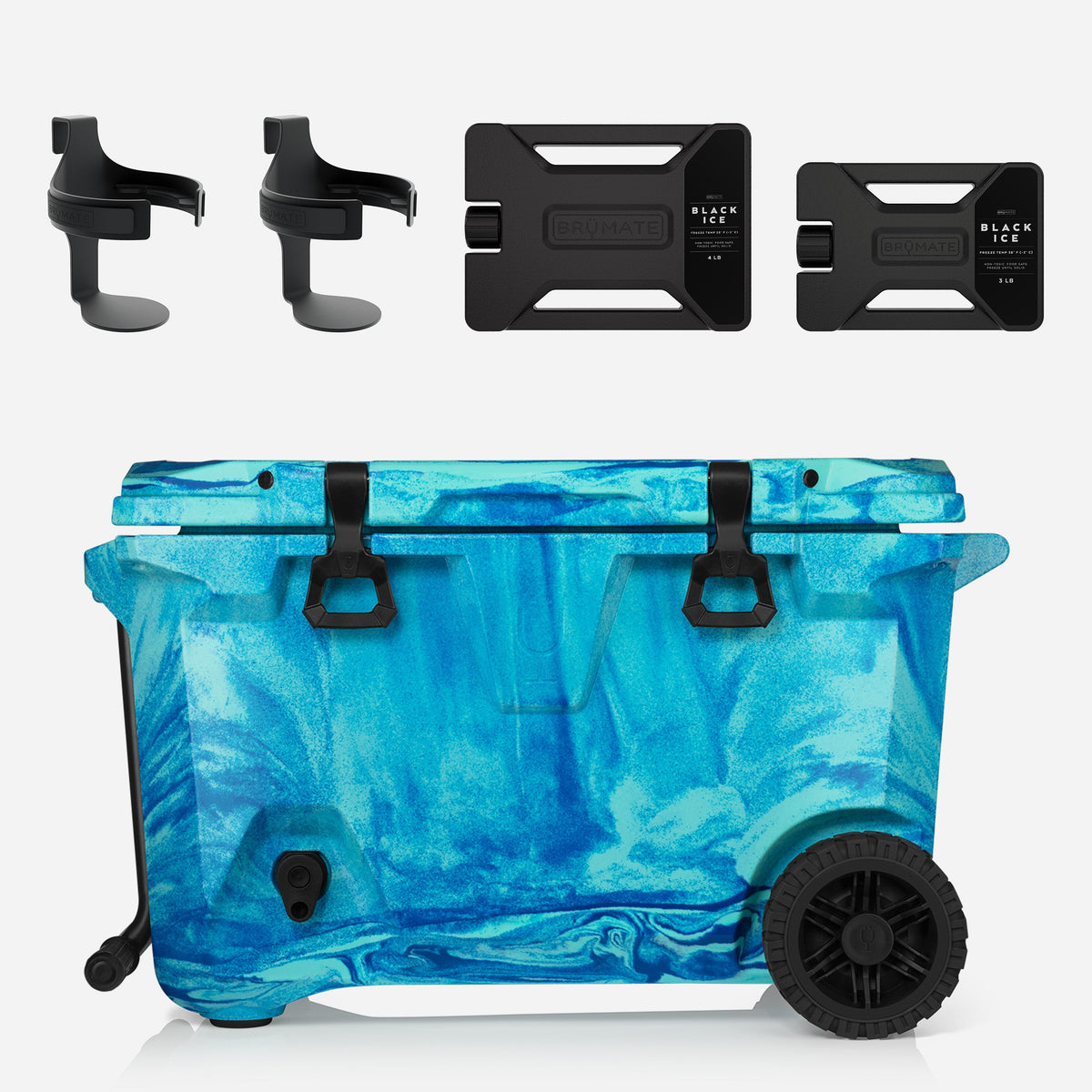 Brutank double drink holder bundle ocean swirl - US 12295